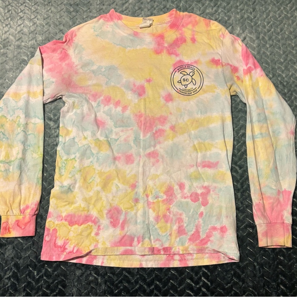 Colorful Tie-Dye Long Sleeve Shirt
